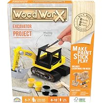 WoodWorX T-Rex 3D Holzbausatz Für Kinder Ab 5 – Mit Farben, Kleber & Aufklebern, FSC-Holz