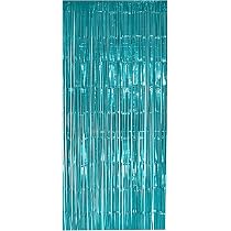 Lametta-Vorhang, 2 Stück, Blau Glitzernd, Je 1x2 M – S-Form Fransenvorhang Für Party-Hintergrund & Deko