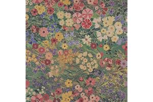 JOLIHOME Mörkgrön bakgrundsbild blommor självhäftande väggpapper blomeffekt peel och stick tapet 44,5 x 500 cm