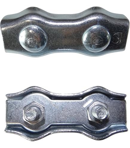 Morsetti Duplex Per Fune Metallica 14 Pezzi - Acciaio Inox 304, Per Cavi Da 4 Mm, Resistenti Alla Ruggine