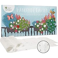 Hängende Blumen Balkonkasten Blumenmischung - 2 Premium Saatteppiche für hängende Balkon Blumen zum einfachen Anbau…