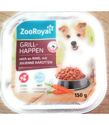 ZooRoyal Hundefutter saftige Pastete mit Rind & Leber, 15er Pack (15 x  175g) : Amazon.de: Haustier
