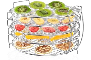 Dehydrator Stand, Ninja Dehydrator Rack, Zalava 304 Stainless Steel Accessories Compatible with Ninja Foodie Pressure Cooker and Air Fryer 6.5 and 8 Quart