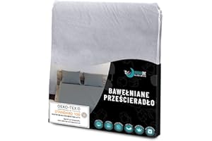 DREAMZIE Prześcieradła z bawełny jersey Szary - do materaca 140 x 200 x 22 cm - wolne od substancji chemicznych (OEKO TEX), prześcieradła z gumką pełne