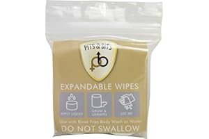 EPIC MILITARIA Pits & Bits Expandable Wipes - White, Size 4