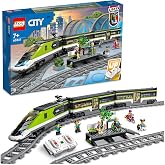 LEGO City Express Yolcu Treni Seti, Uzaktan Kumandalı Oyuncak, Parlaklığı Ayarlanabilen Farlar, 2 Vagon, 24 Par&ccedil;a Ray ve 6 Mi