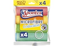 Spontex Microfibre Cloths, Pack of 4