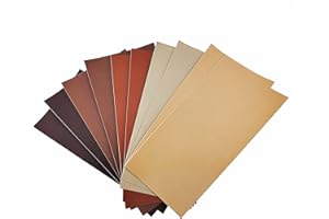 Surriba Lederpatches Selbstklebend, Kunstleder Flicken Reparaturset für Leder Ledersitz Motorrad Sofa Stühle DIY-Basteleien Lederband Braun und Apricot Art