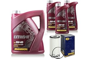 DIEDERICHS Filter Set Inspektionspaket 8 Liter MANNOL Motoröl Extreme 5W-40 API SN/CF SCT Germany Ölfilter