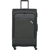 paklite 4-Wheel Travel Suitcase, Large Soft Shell Cart, Expandable, Derby, Elegant Trolley with Expansion Fold, TSA Closure,