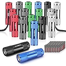 EverBrite Jeu de 2 Mini Lampes de Poche LED Zoomable (105x28mm) 150 Lumens avec 3 Modes, Lampe Torche en Aluminium pour Camping, Peche, Réparation Domestique, 2 Piles AA Comprises EverBrite Jeu de 2 Mini Lampes de Poche LED Zoomable (105x28mm) 150 Lumens avec 3 Modes, Lampe Torche en Aluminium pour Camping, Peche, Réparation Domestique, 2 Piles AA Comprises
