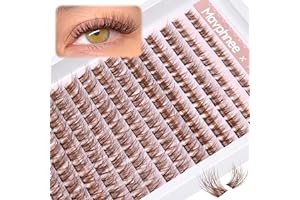 MAVPHNEE Brown Lash Clusters Natural Lash Extensions Wispy Eyelash Clusters 168 Pcs C Curl Lashes Clusters for Everyday Wear Beginner Friendly Dark Brown Cluster Eyelash Extensions by Mavphnnee