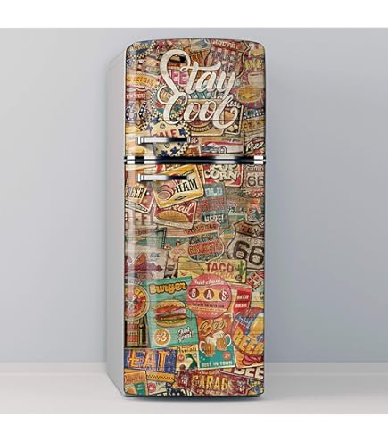 Adesivo Frigorifero Hippie Mandala - Vinile Removibile, Decorazione Cucina Colorata - Foto 10