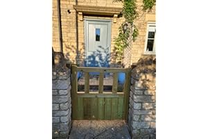 MD CARPENTRY Wooden Garden Gate Pedestrian Gate Wooden Pressure Treated 3ft 90cm (90cm High x 75cm Wide x 5cm Deep)