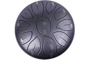 ITRIMAKA Rain Drum for Outside Garden, 2024 New Rain Drum for Rain, Steel Tongue Drum Rain Chime, 6.49 Inches 11 Notes Small Handpan Drum Instrument