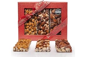 Walnut Tree – Nut Brittle Bars Gift Box with Six Individually Wrapped Pieces – Handpacked in the UK – Suitable for Gluten Free, Vegetarian, Halal and Kosher Diets – Luxury Gift Selection 220g