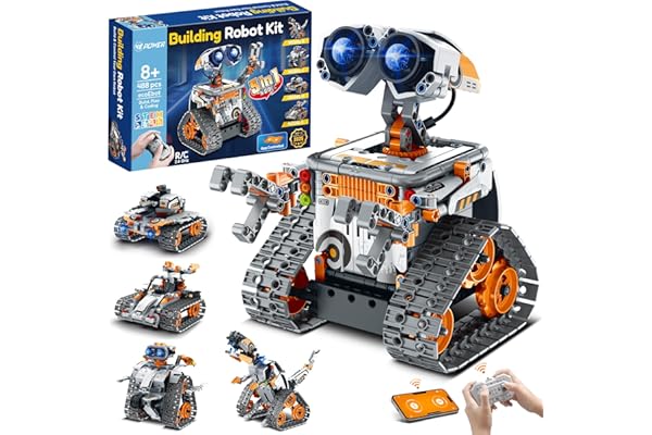 VEPOWER 5 en 1 Technic Robot Programmable Kit, Roboticset Construction STEM avec App & Télécommande, Idées Cadeaux Noël d'anniversaire créatif pour Garçons de 8 9 10 11 12+ Ans (488 pièces)