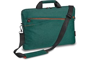 PEDEA - Torba na laptopa *Fashion* torba na notebooka o przekątnej ekranu do 17,3 cala - torba na laptopa z paskiem na ramię - turkusowa torba na notebooka dla kobiet i mężczyzn