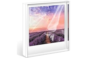 Janaden Polaroid Bilderrahmen für Polaroid i-Type/600/SX-70-Film, Polaroid-Rahmen für 10,16 x 8,89 cm Fotos, Acryl-Bilderrahmen für Polaroid-Film Aufbewahrung, Bilderrahmen für Polaroid Bilder Fotos