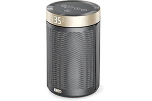 Dreo Electric Heater, 1500W Energy Efficient Space Silent Room Heater, Portable Ceramic Fan Heaters, Thermostat 3 Modes 12H Timer, Overheat & Tip Over Protection, for Bedroom, No Remote Control