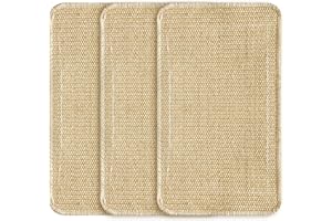 GIGTOOP 3 pcs Rascadores De Gatos，50 * 25CM Gatos con Pegatina Trasera Alfombrilla para Rascador de Gatos Alfombra de Sisal Gatos Alfombras Tejidas para Gatos para Proteger Muebles, Sofás y Paredes
