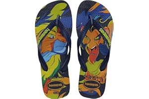 Havaianas - Top Disney Classics, Comfortable, Durable, and Lightweight Flip-Flops, Inspired by The Lion King, with Non-Slip Sole, Adults Unisex