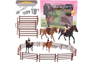 Toyland Set da gioco Horse & Jump Fence con accessori - Giocattoli equestri