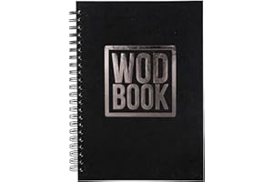 PROFIT ACCESSORIES WODBOOK Training Journal by ProFit - Crossfit WOD Log Book - Workout Planner - Cross Training Tracking Diary - Crossfit Workout Log Book - 140 Pages/200 WODs/Wire-Bound