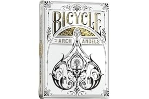 Naipes Heracli Fournier S.A Bicycle Arcangels, Mazzo Premium di Carte Collection. Unisex-Adult, Bianco e Nero, Poker 62.5x88 mm