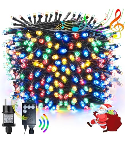 EMOS Led-lichtketting warm wit voor binnen en buiten, 20 m lange kerstlichtketting met 200 leds