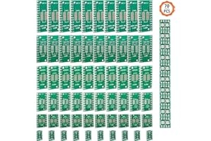 Jubaopen 70PCS PCB Placa PCB Adaptador Tablero de PCB Placa de Circuito Impreso Kit de PCB de Doble Cara placa de Circuito Impreso Universal SOP MSOP SSOP TSSOP SOT23 SMT DIP（5V 1A 7 Tamaños）