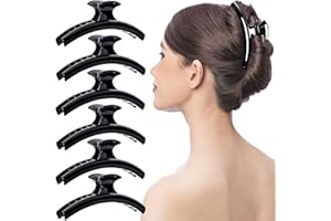 RC ROCHE ORNAMENT 6 pezzi da donna a farfalla sezionamento styling durevole forte tenuta salone parrucchiere professionale antiscivolo accessori per capelli morsetto ganascia artigli, grande nero