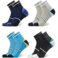 ANCHOR Sports Socks for Men, Full Terry/Towel Cushioning Ankle Length Socks, High Performance Athletic Wear For Running, Cycling, Workout And Outdoor Sports, Combo Pack of 4 Pair Socks