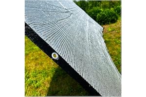 AITAF Aluminet Shade Cloth for Dog Crate, Aluminet Shade Cloth 85% UV Sun Protection Heat Protection Hood Van Car Shade Cloth Fabric Sunblock Sun Reflect Pet Shade for Animals Pergola Cover Canopy ( Size :