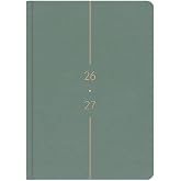 Matt Notebook 2026-2027 A5 Keten Akademik Ajanda 15x21 cm - 17 Aylık Yeşil