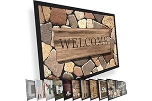 Valia Home Fußmatte 40x60 cm – Schmutzfangmatte für Innen & Außen, rutschfest mit hoher Saugkraft – vielseitige Designs, ideal für Haustür, Eingangsbereich, Flur & Balkon