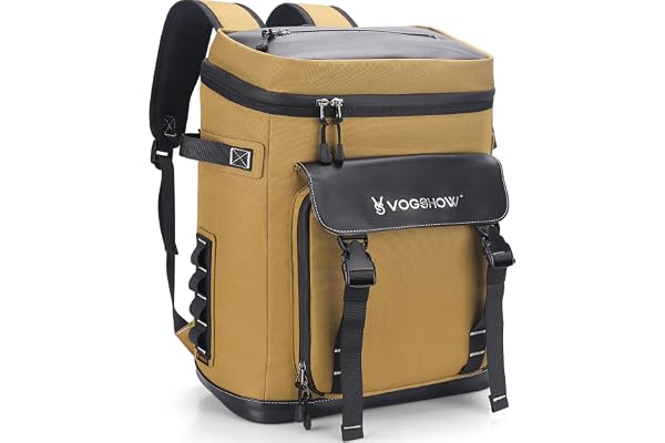 VS VOGSHOW 30L Grand Sac à Dos Isotherme Pique-Nique, Sac à Dos Glacière Multifonctionnel pour Camping, Famille-Extérieur, Shopping, Voyages, Pêche et Plage