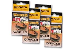 Wire Traces Leader 5kg Wolfram Tungsten Perch Pike Chub Sea Soft Lure Predator Fishing Tackle Konger (03. 4x2pcs 5kg 15cm Wire Traces Wolfram Konger)