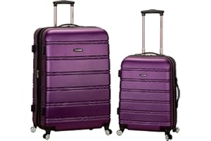 Rockland Melbourne Hardside - Maleta con Ruedas giratorias expandibles, Purple, Talla única, Melbourne