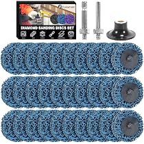 20 Stück Csd Scheibe, 50mm Schleifscheiben, Grobreinigungsscheibe, Bohrmaschine Schleifscheibe für Winkelschleifer von Farbe, Rostschweißnähten, Oxidation Reinigen & Entfernen