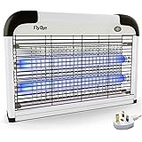 Fly-Bye - Insect Killer 20W UV Light - Attract and Zap Flying Insects - The Power of a Commercial Zapper Made For The Home - 