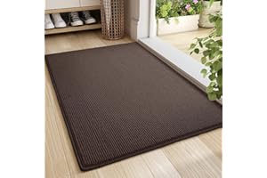 COLOR&GEOMETRY Color G Zmywalna wycieraczka do wnętrz, do drzwi wewnętrznych, antypoślizgowa, do drzwi wejściowych, chłonna, dla psów, na zewnątrz, brązowa, 50 x 80 cm