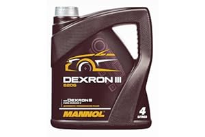 MANNOL | Líquido de Transmisión Sintético Universal ATF 4L | MN8206-4 | Compatible con Dexron-III H/G/F, Dexron-II E y Ford Mercon V | Ideal para Turismos, Comerciales y Todoterrenos