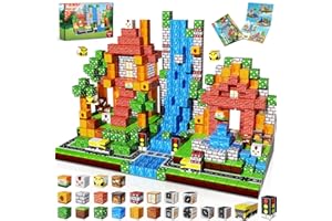Annexfun Magnetic Blocks - 150PCS Magnetic Building Blocks Road Forest Cubes Toys for Montessori Toddler Birthday Gifts -STEM Sensory Construction Toys for Kids Ages 3+ for Boy & Girl