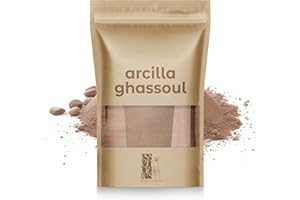 ESSENCIALES Glina Ghassoul Pielęgnacja włosów i skóry - Naturalny połysk skóry i mocnych włosów - 500g ESSENCTILE, Głębokie oczyszczanie skóry, usuwa nadmiar tłuszczu na skórze, delikatny peeling