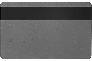 ‎KARTEO Karteo Plastikkarten silber mit HiCo Magnetstreifen [10 Stück] Blankokarten aus PVC zum codieren für Ausweise Dienstausweise EC -Karten Bankkarten