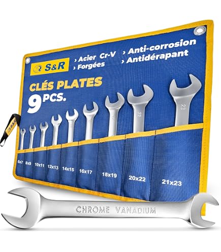 Lot 10 Clés Plates 13mm Galvanisées Lot De 2 Clés Plates à Double Extrémité, 3 Mm, Très Fines, Pour Réparation Dans Des Espaces Très étroits (12 X 14 Mm Clé Fourche Assemblage Meuble Lot 10 Clés Plates 13mm Galvanisées Lot De 2 Clés Plates à Double Extrémité, 3 Mm, Très Fines, Pour Réparation Dans Des Espaces Très étroits (12 X 14 Mm Clé Fourche Assemblage Meuble