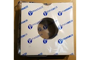 PANMER Pack de 50 pochettes disque 7"/17cm en carton blanc