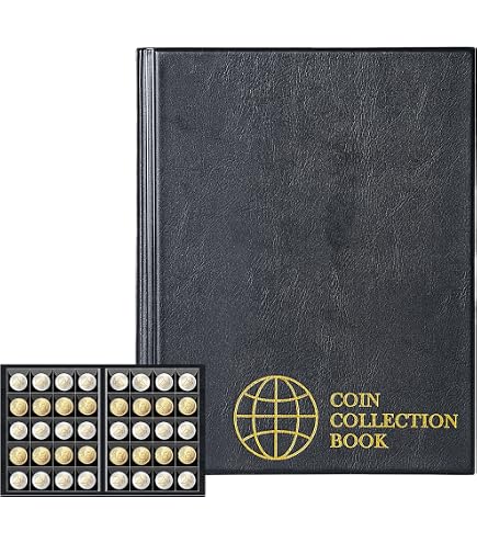 Kiuiom Album Portamonete Da Collezione - Custodia In Similpelle Con 120 Tasche 3x3cm Per Monete Fino A 30mm - 2