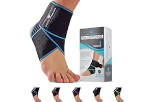 KINETIC EVOLUTION Fußbandage Knöchelbandage für Damen und Herren, Flexible Sprunggelenkbandage, Knöchelschutz, stabilisiert und unterstützt, Tennis, Fußball, Laufen